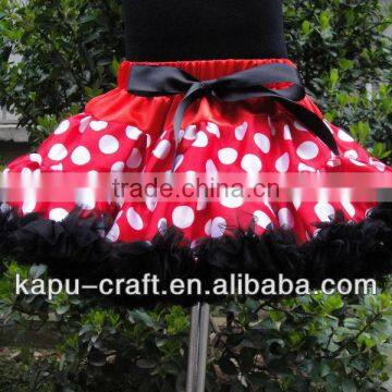Christmas Pettiskirt Baby Girls Tutu Petti Skirt Baby Ruffled Skirt Wholesale Polka Dots Tutu Skirt photo-2