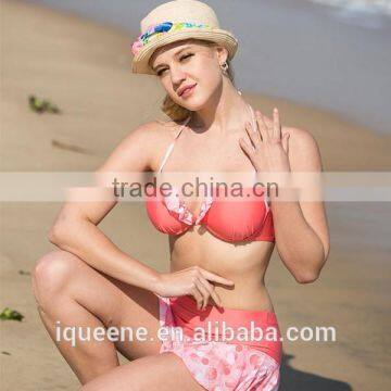 2015 Three Pieces Latest High Quality Sexy and Sweety Swimmingsuit Lacing Beachwear,bikini photo-3