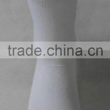 High Quality 100% Cotton White Socks With Logo photo-4