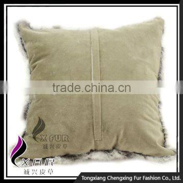 CX-D-17A Custom Genuine Rabbit Fur Decorative Pillow Cases photo-6