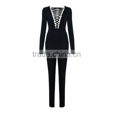 wholesale guangzhou apparel high quality nice design long bandage dress factory 2016