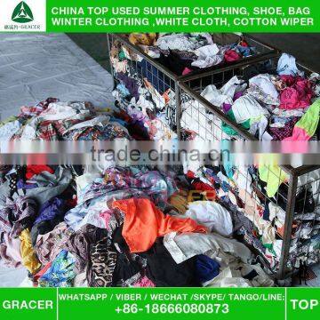 Stock Recycling Hot Sale In Uk Small Bales Unsorted Cotton Blouse Second Hand Cream Clothes photo-5