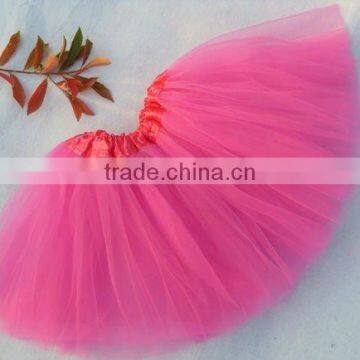 Stock Wholesale 3layer Girls Hot Pink Puffy Halloween Fashion Basic Tutu photo-2