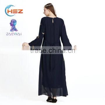 Zakiyyah 7001 Pretty Girls Malaysia Islamic Clothing Wholesale Dubai Fashion Muslim Kaftan Dress New Model Abaya in Dubai photo-4