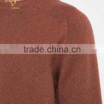 Brown Cashmere Knitted Jumper Men Sweater Knitwear photo-4