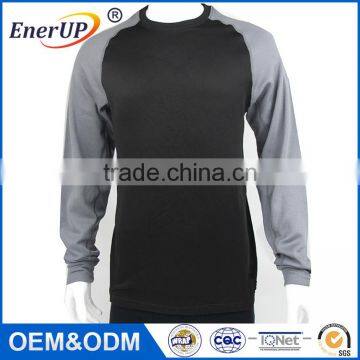 2017 New Blank Merino Wool t Shirt Men's Under Base Layer Long Sleeve T-Shirts photo-3