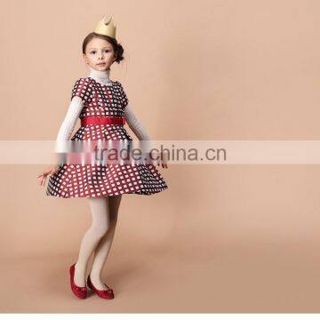 2017 High Quality One Piece Design Spring Summer Short Sleeve Baby Girl Party Dress Children Frocks Designs photo-3