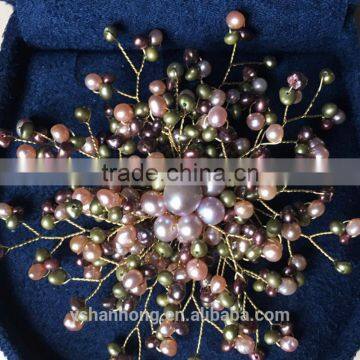 AAA Natural Freshwater Pearl Wholesale Bulk Brooch photo-3