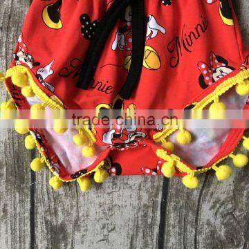 Baby Girls Summer Spring Clothing Infant Baby Girls Romper Baby Minnie Romper With Matching Headband photo-3