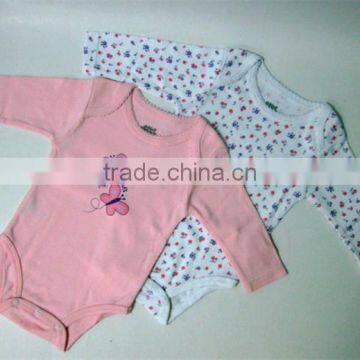 new born baby body 2pcs set/ bodysuits baby gift set/cotton baby wear/lovely baby clothes