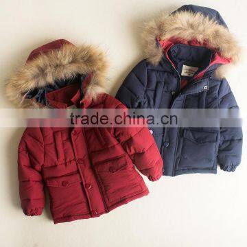 High quality hooded custom kids winter jackets