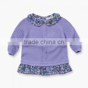 Latest Design Hand Knitted Lace New Born Baby Sweater Cardigan photo-4