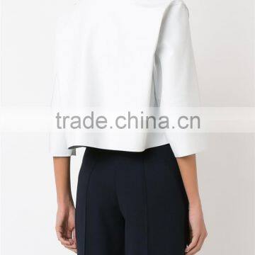 Shandao OEM Custom Winter Soft 3/4 Sleeve Winter Fashional Butcher Coat photo-3