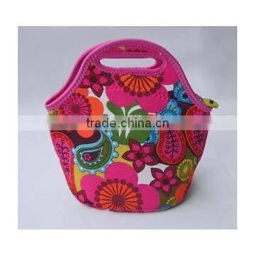 GR-W0118 full printing neoprene lunch bag for office