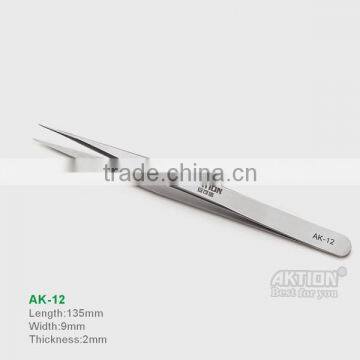 Precision Professional Watchmakers Tweezers Pointed Straight AK-12