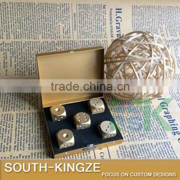 5pcs/box 24K Gold Plated Rolling Dice With a Gold Color Box Las Vegas Casino Entertainment photo-5