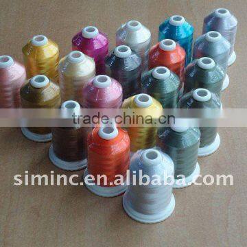 trilobal spun polyester thread, thread, embroidery thread