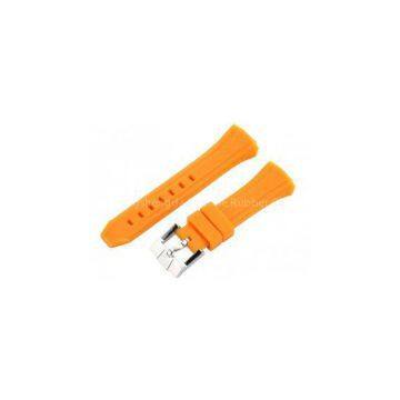 OEM / ODM Orange Silicone Bands Rubber Watch Straps / 180 / 200 * 20 * 5mm