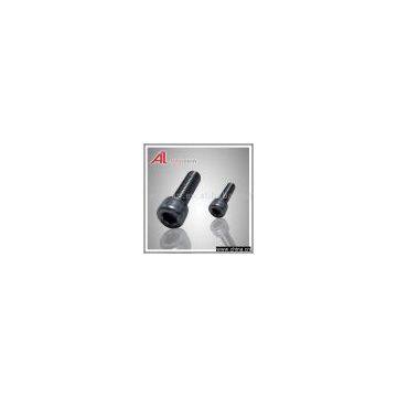 Hex socket screw with knurling