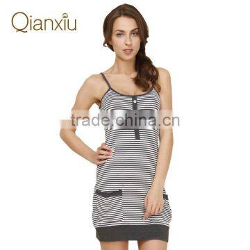 Latest promotion price Qianxiu attractive design sexy women lingerie with pockets