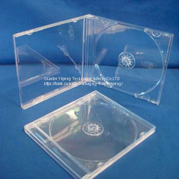 Plastic cd jewel case Plastic cd jewel box Plastic cd jewel cover 10.4mm single square with clear tray