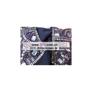 311 Shoulder Iron on Epoxy Hot-fix Heat Transfer Rhinestone Motif Design 2