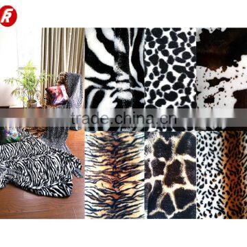 2016 changshu of suzhou city new design animal printing PV fleece fabric