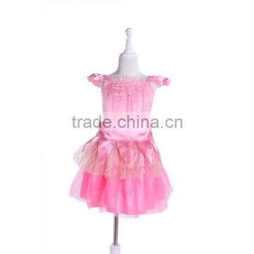 Attractive design pink princess costume beautiful princess costume for kids simple design