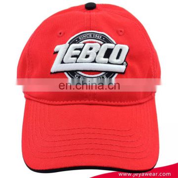 Short time delivery fashionable design Unisex red colour stone washed baseball caps