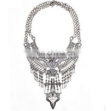 New Arrival AB color Rhinestone Pendant Exaggerated Necklace High Quality Vintage Statement Necklaces Pendants