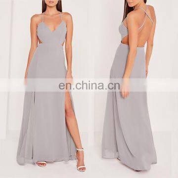 Latest one piece design party morden wear western custom maxi long prom dress