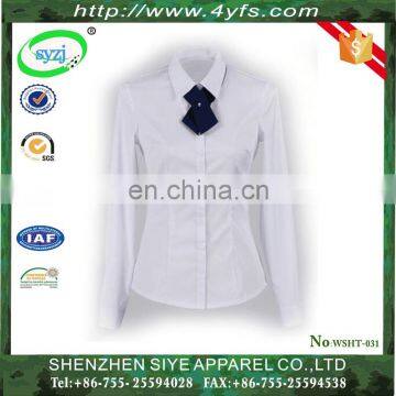 French style elegant formal business shirt for women