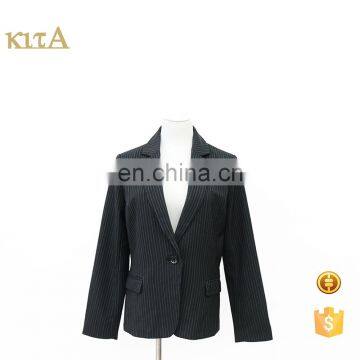 Lady High Quality Hot Sale Stripe Blazer Suit