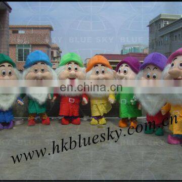 Xmas seven dwarves mascot costumes for adults