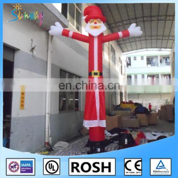 NEW Customized Air Fly Guy Red Santa Tube Man Sigle Leg Inflatable Sky Dancer For Christmas Advertising