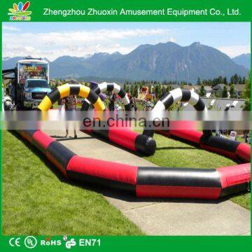 Commercial Interactive Game Inflatable Human Inflatable Race Track Games