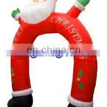 welcoming inflatable santa claus Archway for christmas advertising