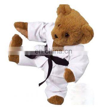 30cm Promotional gift judogi cloth costume teddy bear