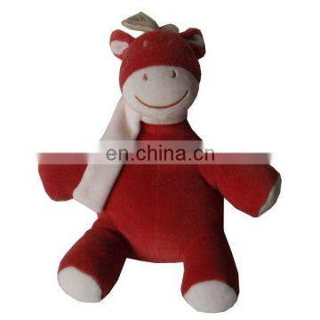 Customized horse Plush Toy Baby Bed Bell Rattle Wrist Rattle B0065 Shenzhen toy factory