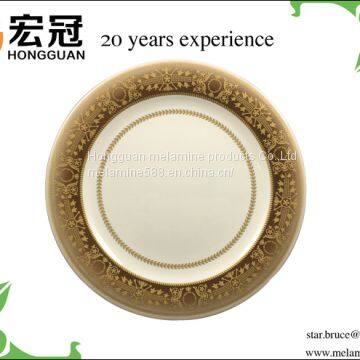 Food grade classical emporium melamine dinner plate for wholesale