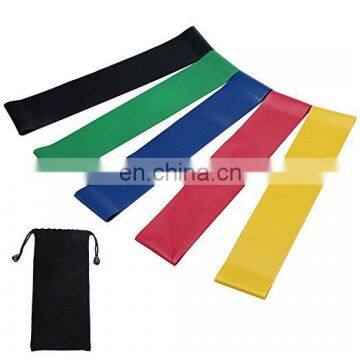 0.4mm 0.6mm 0.8mm 1.0mm 1.2mm 5 Levels latex loop bands Set hot exercise resistance workout fitness bands