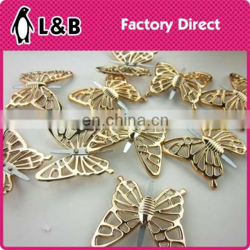 Fashion plastic lady shoe decorative butterfly pattern shoes ornament