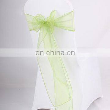 2015 Various Sizes Decorative Long Purple Organza Chair Bows photo-3