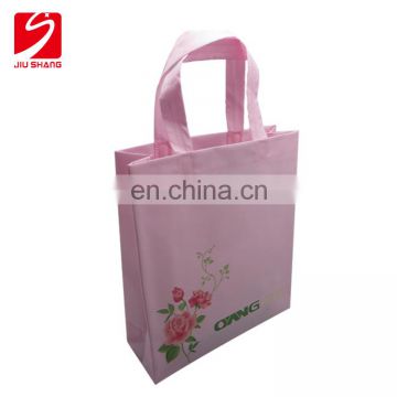 Reusable silk print logo shopping bags PP non woven shopping bag