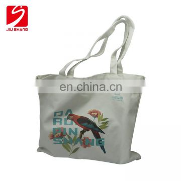 Wholesale Reusable Full Color Printing Woven Cotton Foldable Shopping Bag