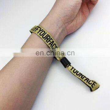 Fabric Handicraft Event Woven Printed Numbered Wristbands photo-4