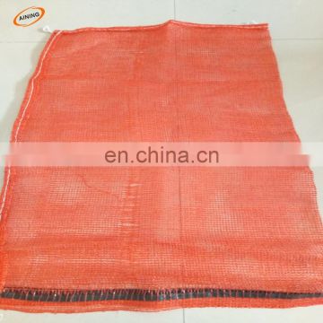 pp plastic mesh drawstring bag for farm products