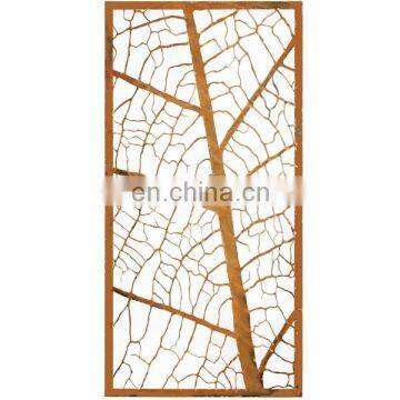 Antique wall art decor leaf vein panel screen design