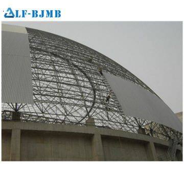 Prefabricated Long Span Galvanized Steel Space Frame Structure Coal Yard Storage Coal Storage Shed photo-4
