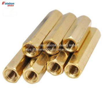 M2-M4 Double Pass Hexagonal Copper Column Nuts Combination Brass Nut Female Hex Spacing Threaded Pillars Truss Standoff PCB Spacer photo-3